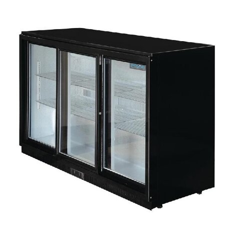 Polar G-serie 3-deurs barkoeling met schuifdeuren zwart 330l | GL006 Polar G-serie 3-deurs barkoeling met schuifdeuren zwart 330l | GL006