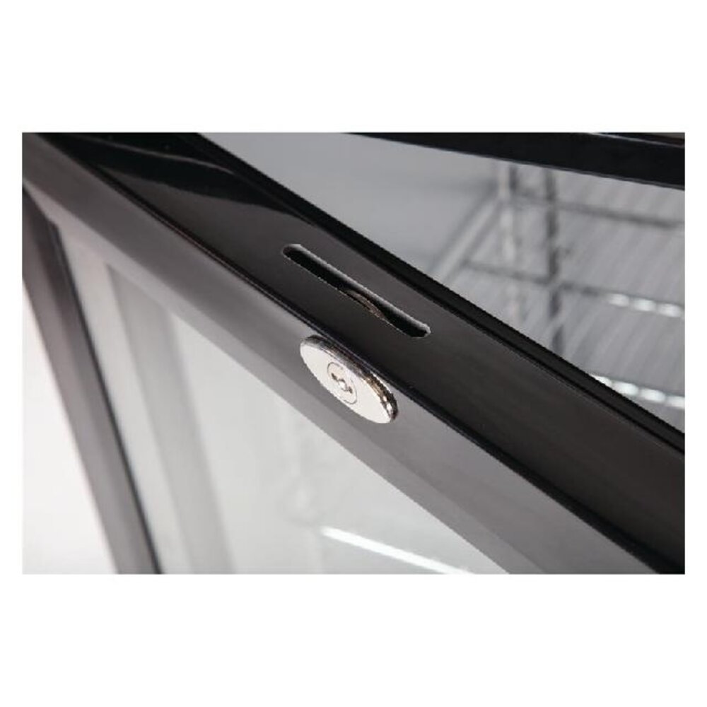 Polar G-serie 3-deurs barkoeling met klapdeuren zwart 330l | GL004 Polar G-serie 3-deurs barkoeling met klapdeuren zwart 330l | GL004