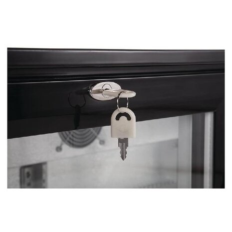 Polar G-serie 3-deurs barkoeling met klapdeuren zwart 330l | GL004 Polar G-serie 3-deurs barkoeling met klapdeuren zwart 330l | GL004