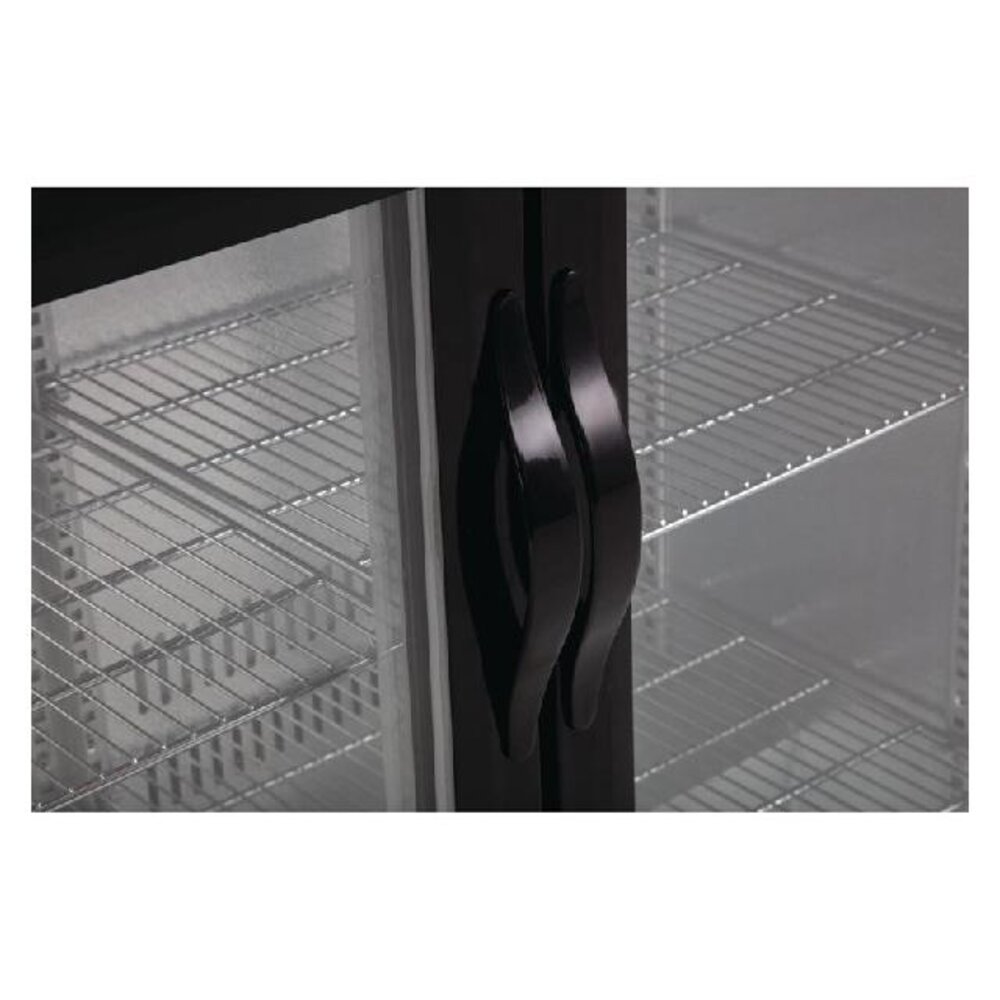 Polar G-serie 3-deurs barkoeling met klapdeuren zwart 330l | GL004 Polar G-serie 3-deurs barkoeling met klapdeuren zwart 330l | GL004