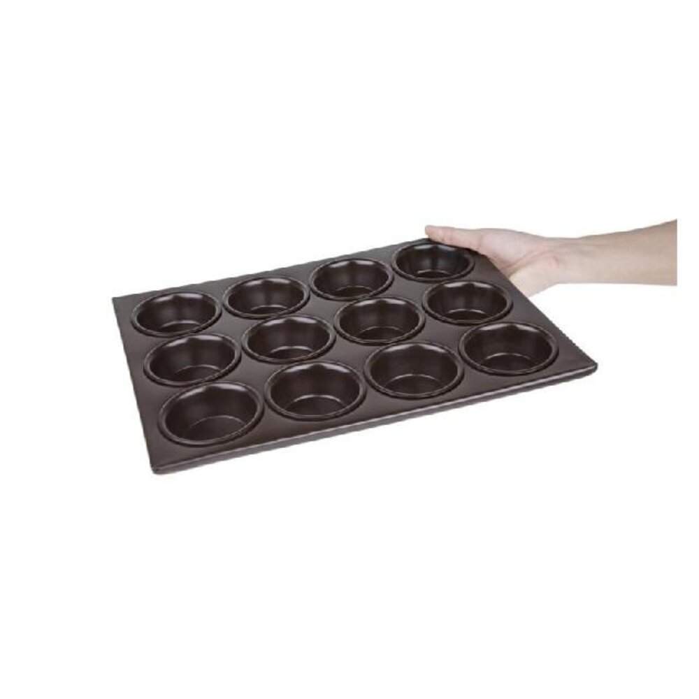Vogue Aluminium anti-kleef bakvorm 12 muffins | C562 Vogue Aluminium anti-kleef bakvorm 12 muffins | C562