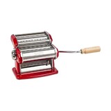 Imperia Verchroomd stalen pastamachine rood Imperia Verchroomd stalen pastamachine rood