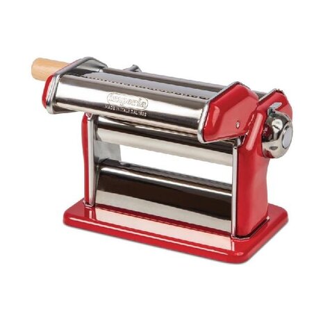 Imperia Verchroomd stalen pastamachine rood | DA426 Imperia Verchroomd stalen pastamachine rood | DA426
