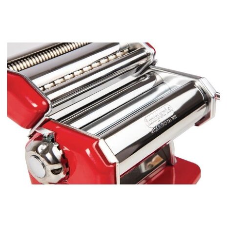 Imperia Verchroomd stalen pastamachine rood | DA426 Imperia Verchroomd stalen pastamachine rood | DA426