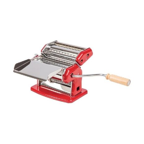 Imperia Verchroomd stalen pastamachine rood | DA426 Imperia Verchroomd stalen pastamachine rood | DA426