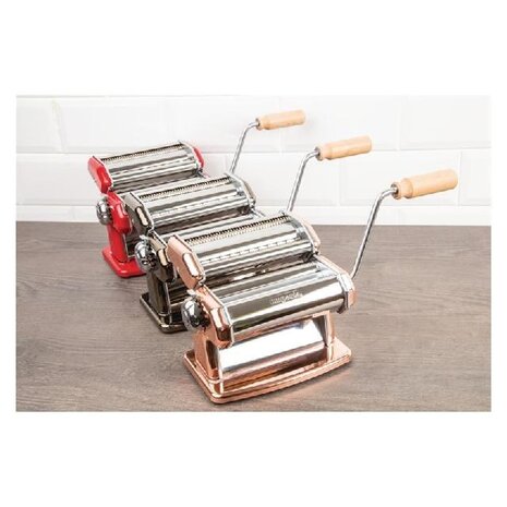 Imperia Verchroomd stalen pastamachine rood | DA426 Imperia Verchroomd stalen pastamachine rood | DA426