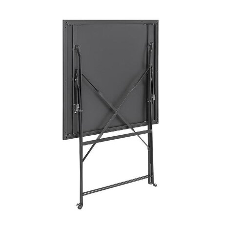 Bolero Vierkante opklapbare stalen tafel zwart 60cm | GK989 Bolero Vierkante opklapbare stalen tafel zwart 60cm | GK989