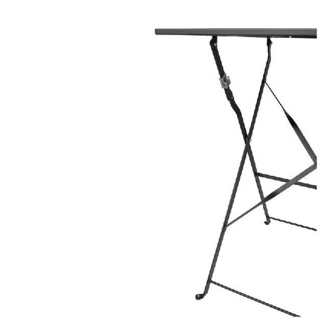 Bolero Vierkante opklapbare stalen tafel zwart 60cm | GK989 Bolero Vierkante opklapbare stalen tafel zwart 60cm | GK989