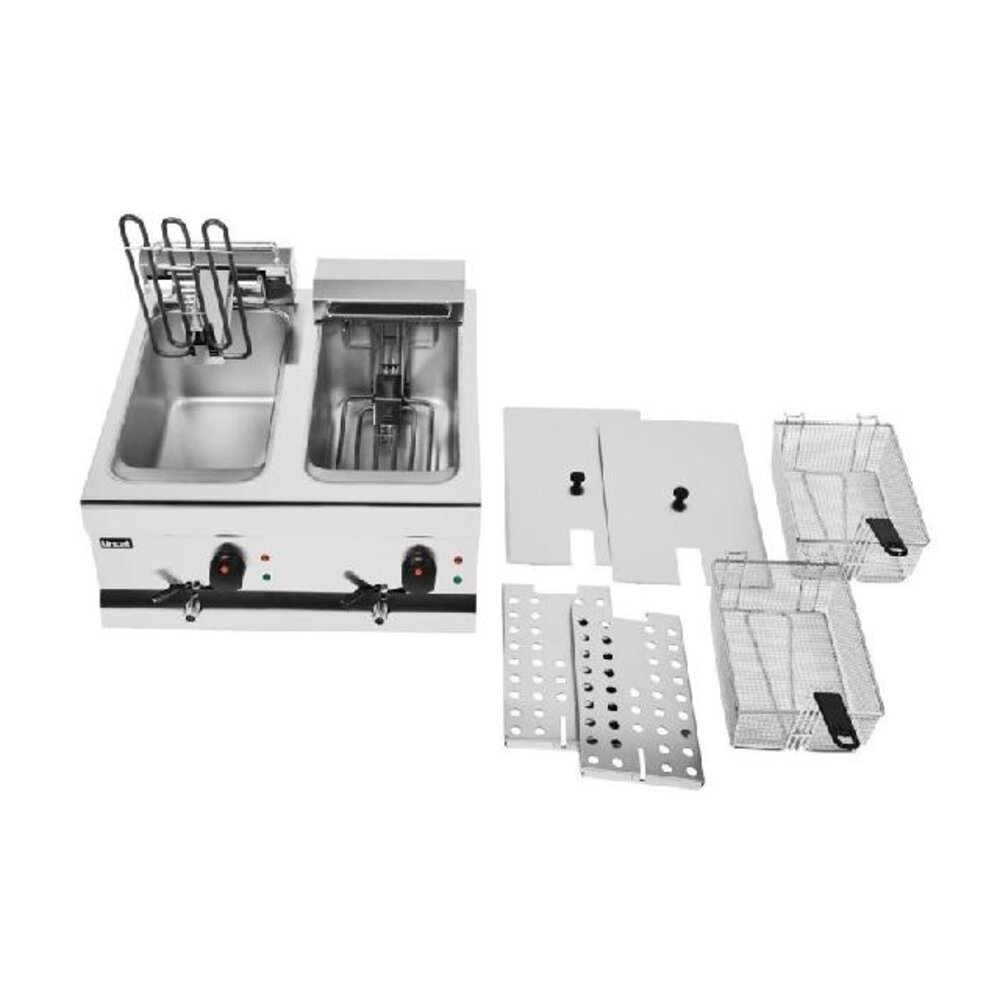 Lincat Silverlink 600 dubbele friteuse df66 | J537