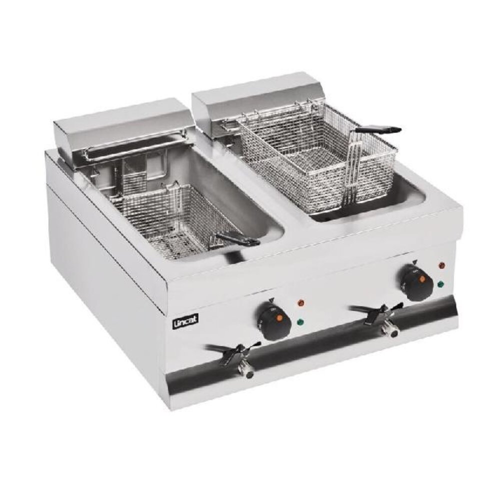 Lincat Silverlink 600 dubbele friteuse df66 | J537