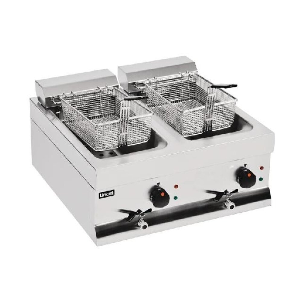 Lincat Silverlink 600 dubbele friteuse df66 | J537