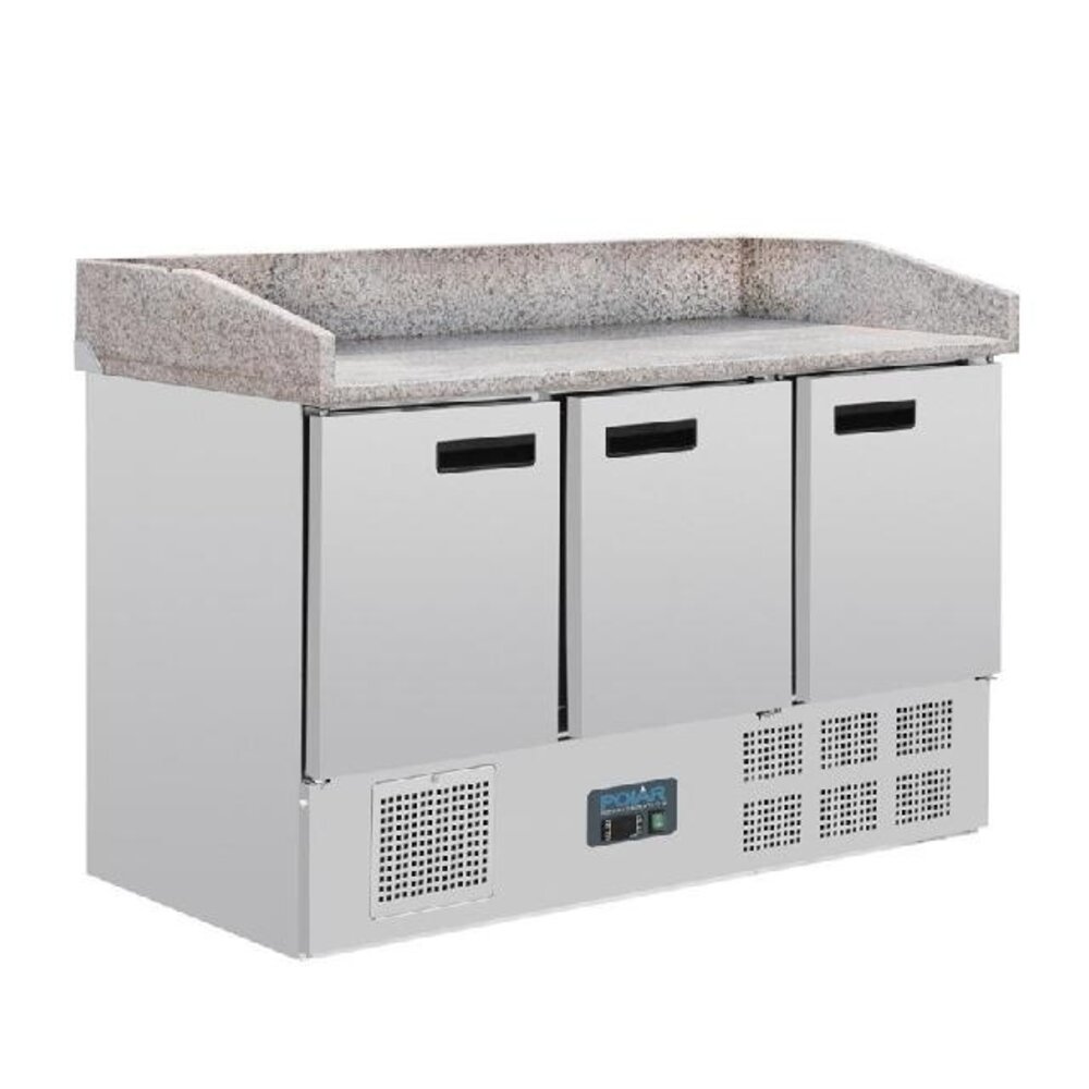Polar G-serie pizza werkbank met granieten werkblad 368l | CN402 Polar G-serie pizza werkbank met granieten werkblad 368l | CN402