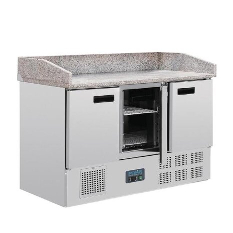 Polar G-serie pizza werkbank met granieten werkblad 368l | CN402 Polar G-serie pizza werkbank met granieten werkblad 368l | CN402