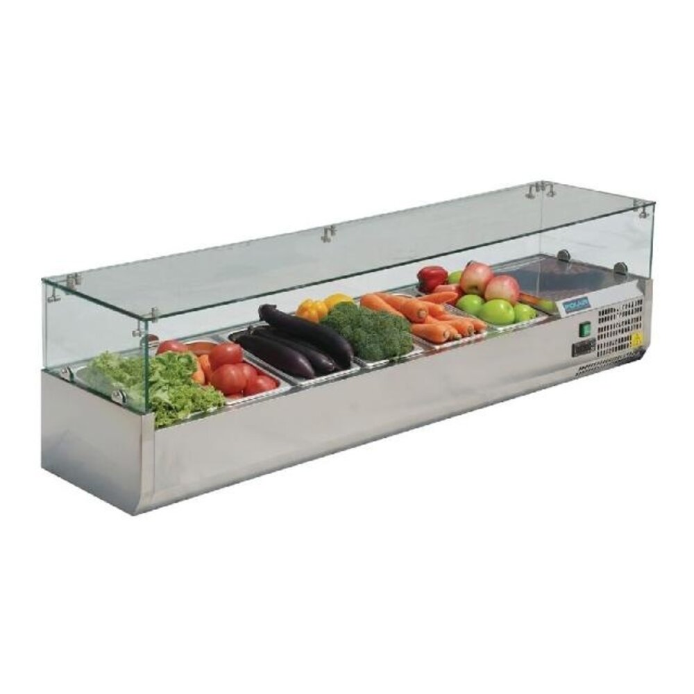 Polar G-serie koelvitrine 6x gn 1 4 | AB090 Polar G-serie koelvitrine 6x gn 1 4 | AB090