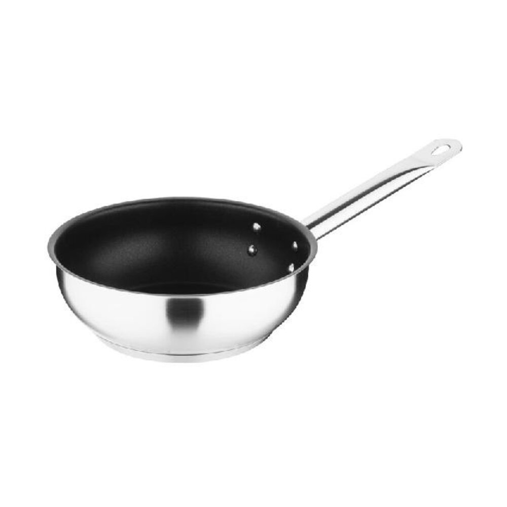 Vogue Platinum plus rvs anti-aanbak inductie sauteuse 20cm | FC098 Vogue Platinum plus rvs anti-aanbak inductie sauteuse 20cm | FC098