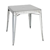 Bolero Bistro gegalvaniseerd stalen tafel vierkant 668mm