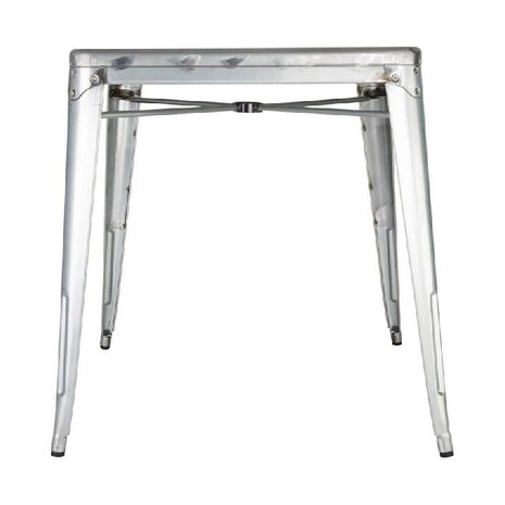 Bolero Bistro gegalvaniseerd stalen tafel vierkant 668mm | GC866