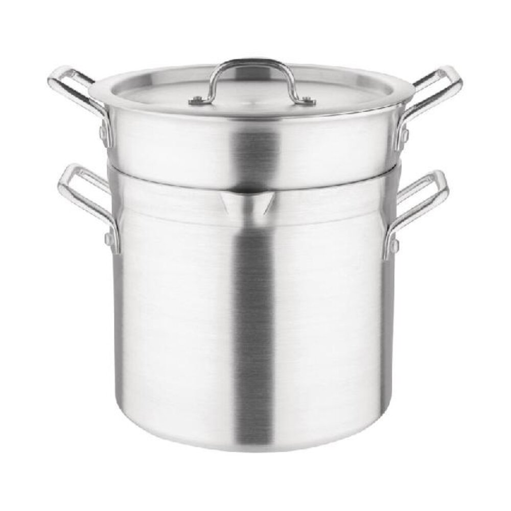 Vogue Aluminium pan met au bain marie inzet 10l | K645 Vogue Aluminium pan met au bain marie inzet 10l | K645