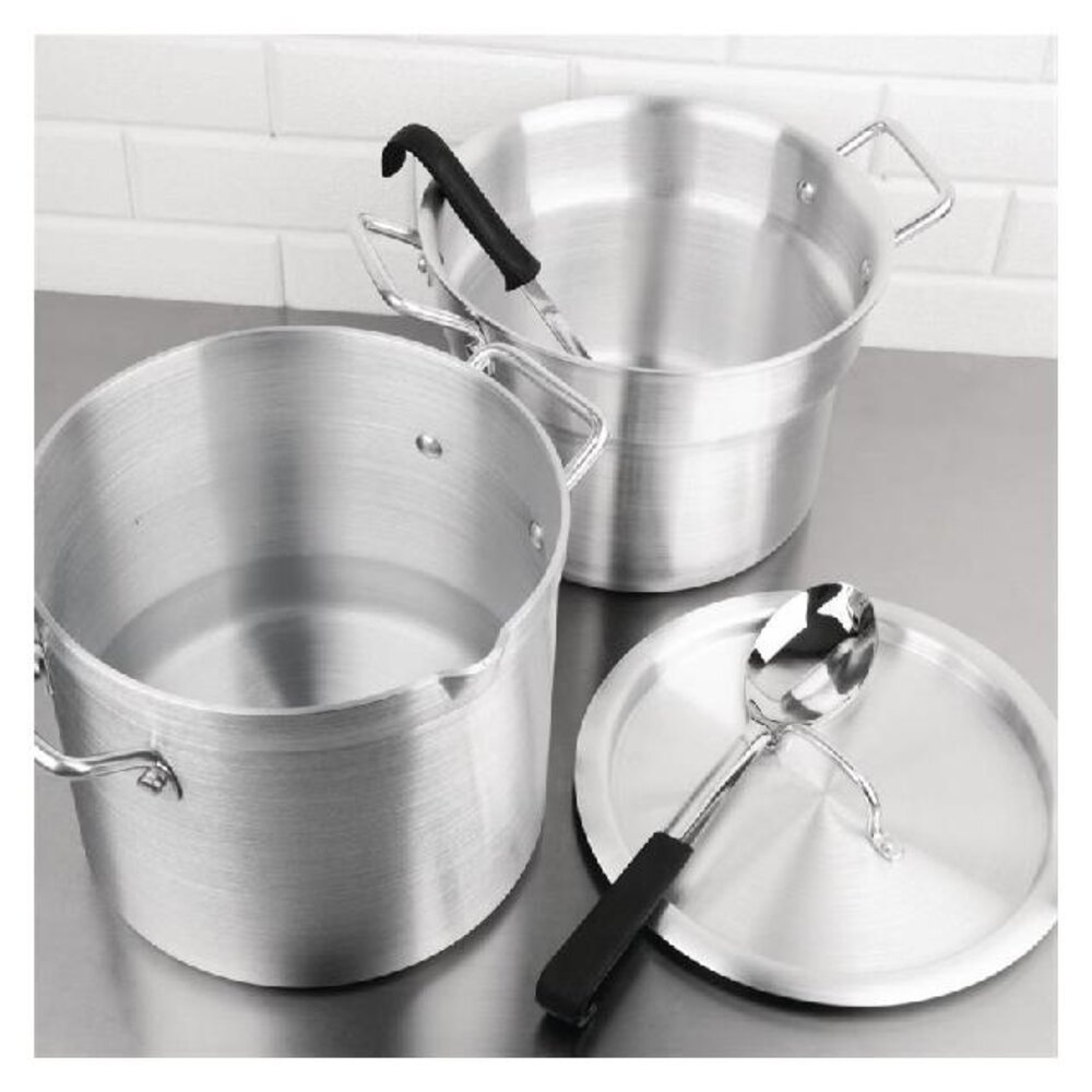 Vogue Aluminium pan met au bain marie inzet 10l | K645 Vogue Aluminium pan met au bain marie inzet 10l | K645