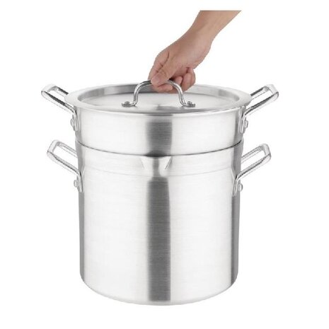 Vogue Aluminium pan met au bain marie inzet 10l | K645 Vogue Aluminium pan met au bain marie inzet 10l | K645