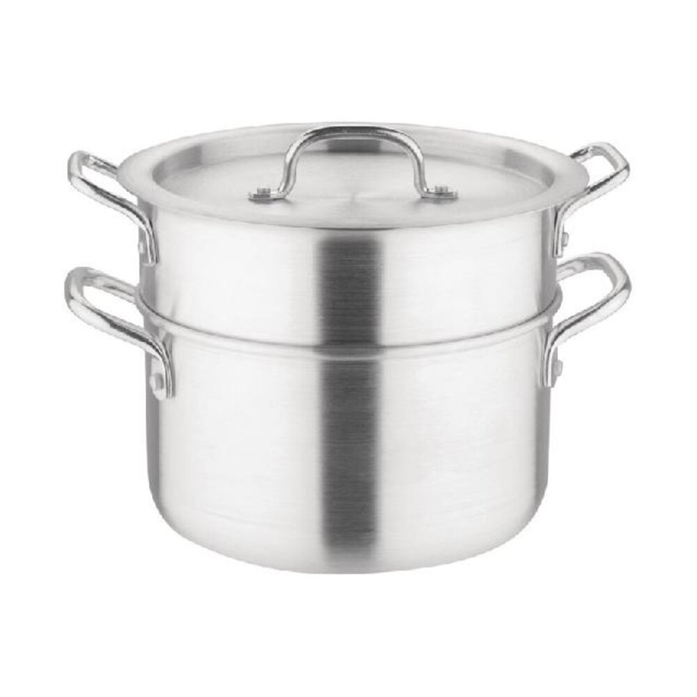 Vogue Aluminium pan met au bain marie inzet 4l | K643 Vogue Aluminium pan met au bain marie inzet 4l | K643