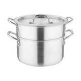 Vogue Aluminium pan met au bain marie inzet 4l