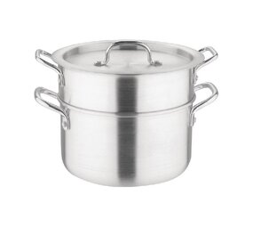 Vogue Aluminium pan met au bain marie inzet 4l