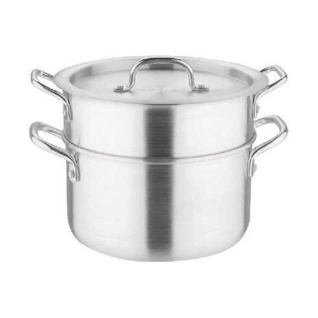 Vogue Aluminium pan met au bain marie inzet 4l | K643 Vogue Aluminium pan met au bain marie inzet 4l | K643