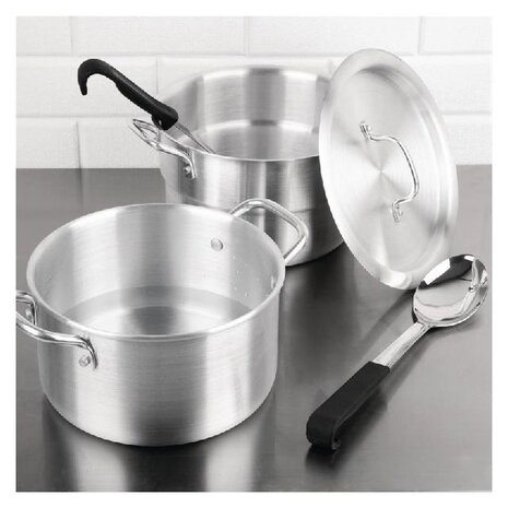 Vogue Aluminium pan met au bain marie inzet 4l | K643 Vogue Aluminium pan met au bain marie inzet 4l | K643