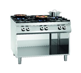 Bartscher Gasfornuis, 6-branders, oo Bartscher Gasfornuis, 6-branders, oo