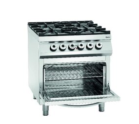 Bartscher Gasfornuis, 4-branders, eo 2 1gn Bartscher Gasfornuis, 4-branders, eo 2 1gn