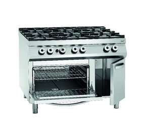 Bartscher Gasfornuis, 6-branders, go 2 1gn,ns