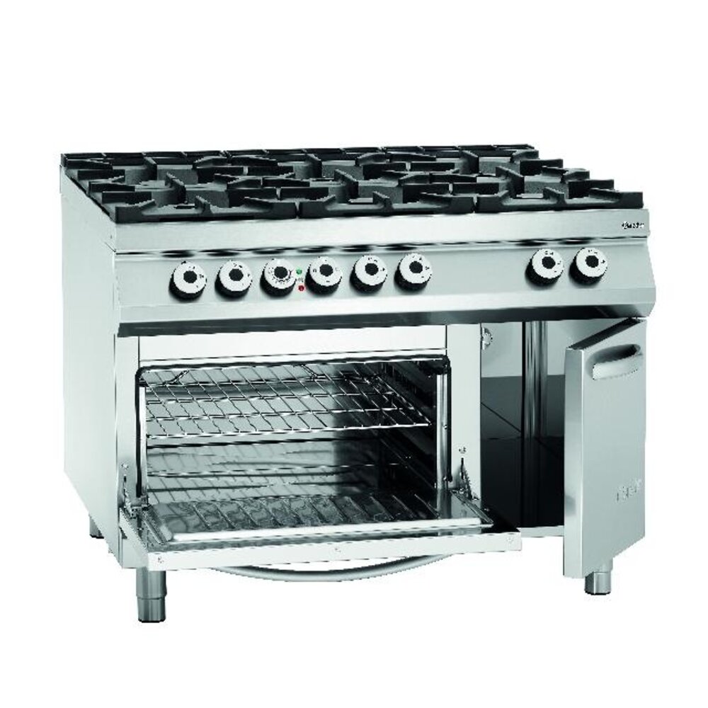 Bartscher Gasfornuis, 6-branders, eo 2 1gn,ns | 2952481 Bartscher Gasfornuis, 6-branders, eo 2 1gn,ns | 2952481