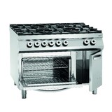 Bartscher Gasfornuis, 6-branders, eo 2 1gn,ns