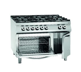 Bartscher Gasfornuis, 6-branders, eo 2 1gn,ns Bartscher Gasfornuis, 6-branders, eo 2 1gn,ns