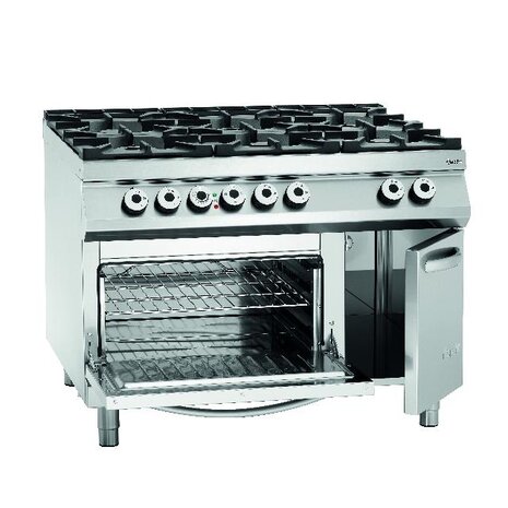 Bartscher Gasfornuis, 6-branders, eo 2 1gn,ns | 2952481 Bartscher Gasfornuis, 6-branders, eo 2 1gn,ns | 2952481