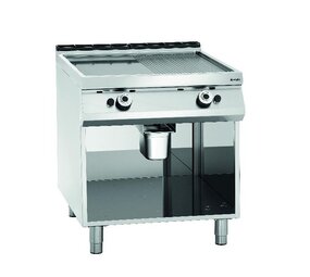 Bartscher Gas bakplaat, 1 2+1 2, po Bartscher Gas bakplaat, 1 2+1 2, po