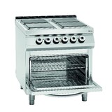 Bartscher El. fornuis 900, b900, 4-pits, eo