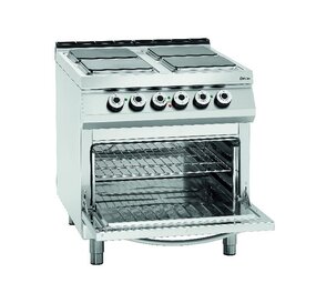 Bartscher El. fornuis 900, b900, 4-pits, eo Bartscher El. fornuis 900, b900, 4-pits, eo