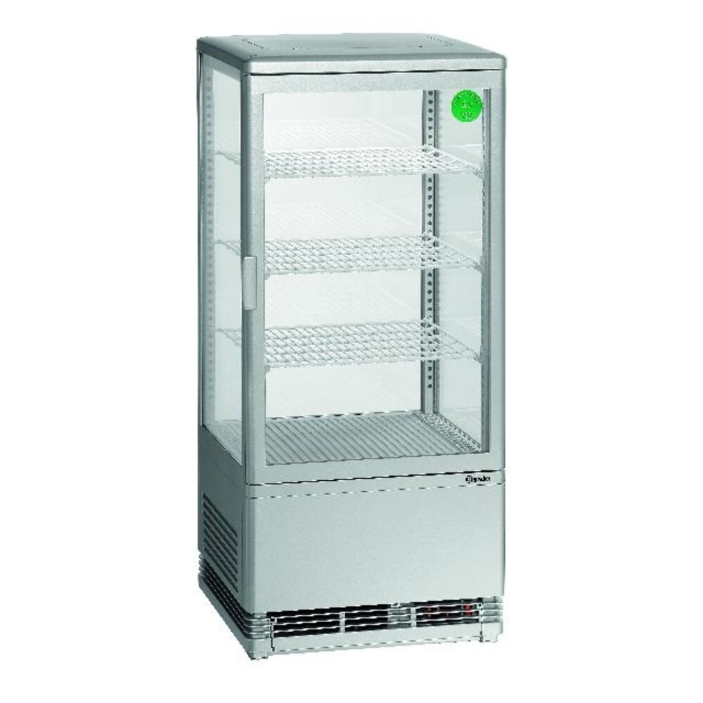 Bartscher Mini-koelvitrine 78l, zilver | 700778G Bartscher Mini-koelvitrine 78l, zilver | 700778G
