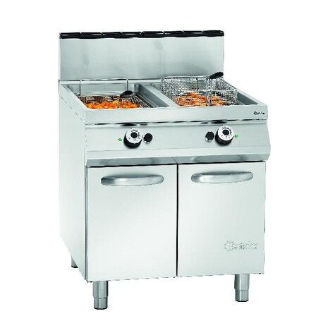 Bartscher Gas friteuse met 2 binnenpannen | 2959521 Bartscher Gas friteuse met 2 binnenpannen | 2959521