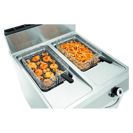 Bartscher Gas friteuse met 2 binnenpannen | 2959521 Bartscher Gas friteuse met 2 binnenpannen | 2959521