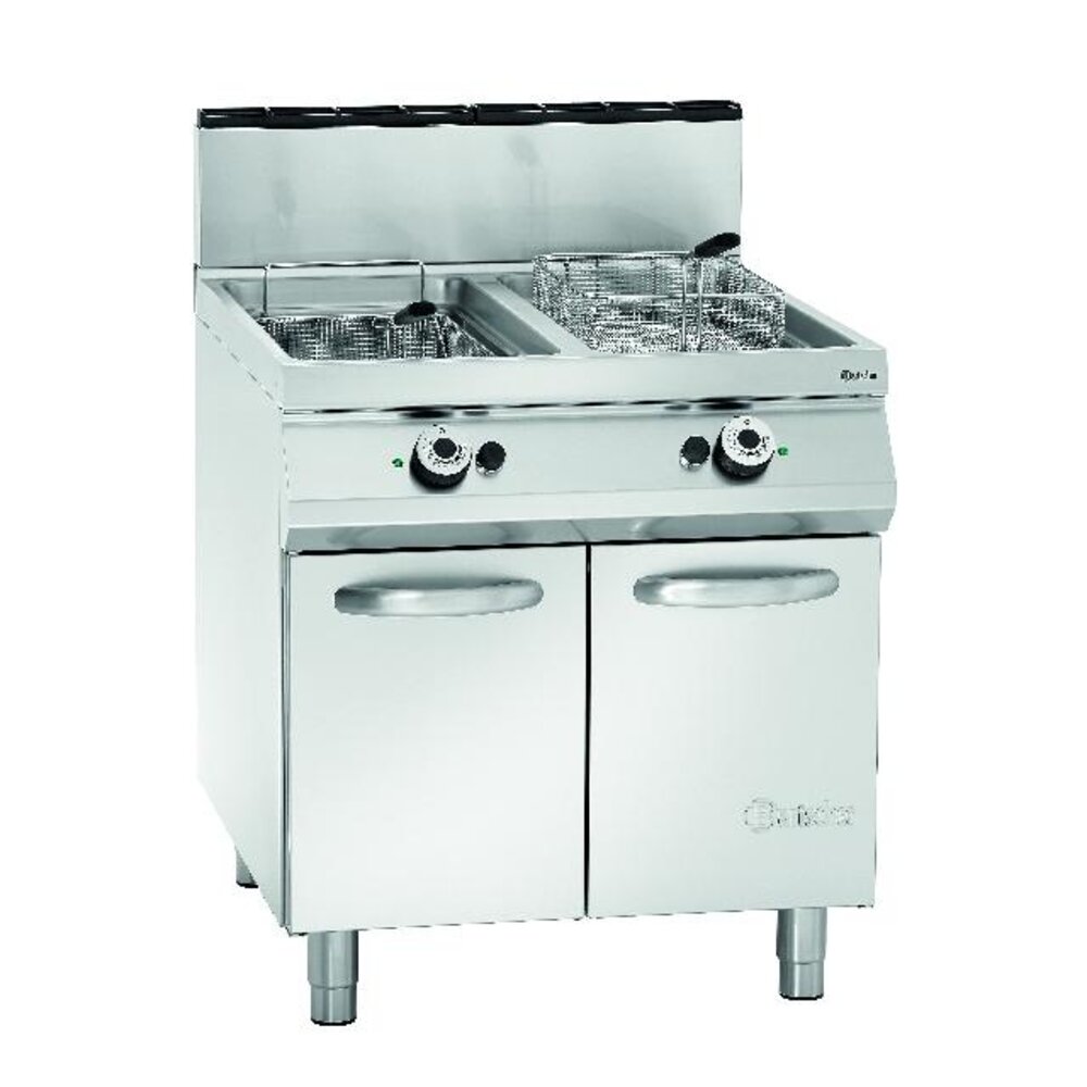 Bartscher Gas friteuse met 2 binnenpannen | 2959521 Bartscher Gas friteuse met 2 binnenpannen | 2959521