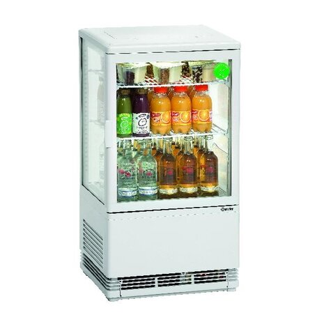 Bartscher Mini-koelvitrine 58l, wit | 700258G Bartscher Mini-koelvitrine 58l, wit | 700258G