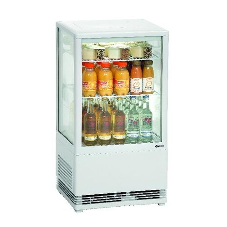 Bartscher Mini-koelvitrine 58l, wit | 700258G Bartscher Mini-koelvitrine 58l, wit | 700258G