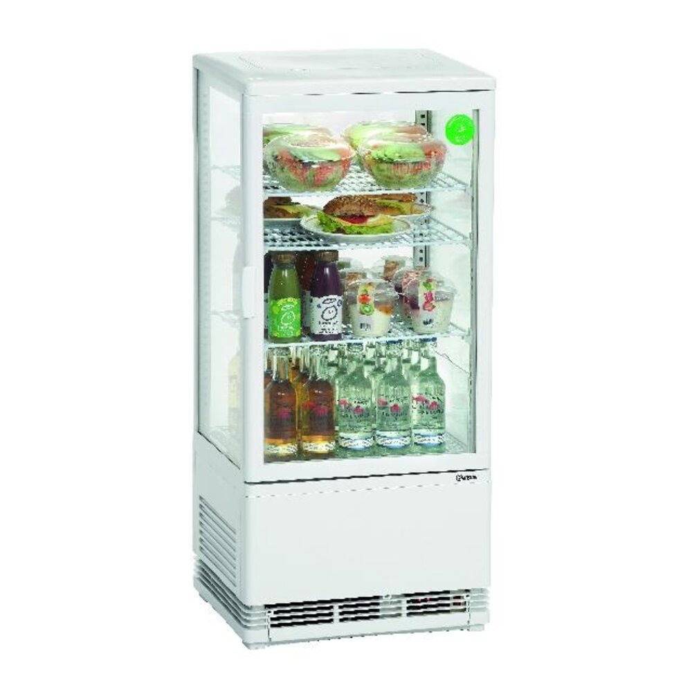 Bartscher Mini-koelvitrine 78l, wit | 700578G Bartscher Mini-koelvitrine 78l, wit | 700578G