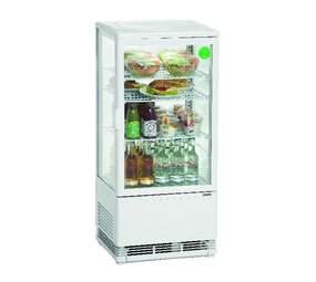 Bartscher Mini-koelvitrine 78l, wit Bartscher Mini-koelvitrine 78l, wit