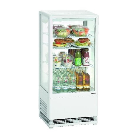 Bartscher Mini-koelvitrine 78l, wit | 700578G Bartscher Mini-koelvitrine 78l, wit | 700578G