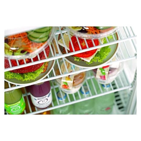 Bartscher Mini-koelvitrine 78l, wit | 700578G Bartscher Mini-koelvitrine 78l, wit | 700578G