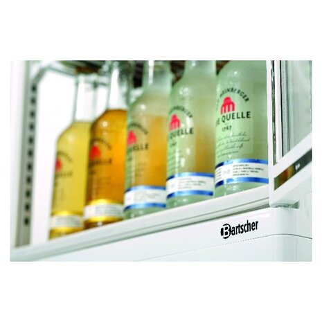 Bartscher Mini-koelvitrine 78l, wit | 700578G Bartscher Mini-koelvitrine 78l, wit | 700578G